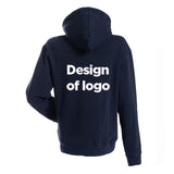 NEW hoodie navy adult rits logo/design