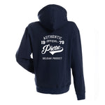 NEW hoodie navy adult rits authentic