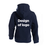 NEW hoodie kids navy met rits design/logo
